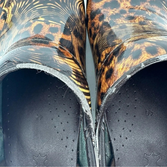Dansko Professional Clog Patent cheetah Tiger animal print size 40 - Picture 7 of 7